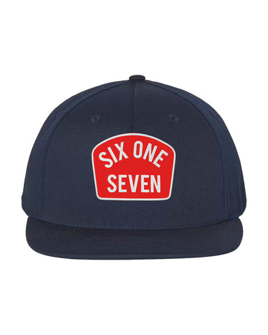 Six One Seven Snapback (Navy/Red)