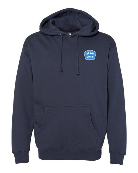 Six One Seven Patch Hoodie (Navy) – 617 Clothing