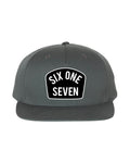 Six One Seven Snapback (Dark Grey)