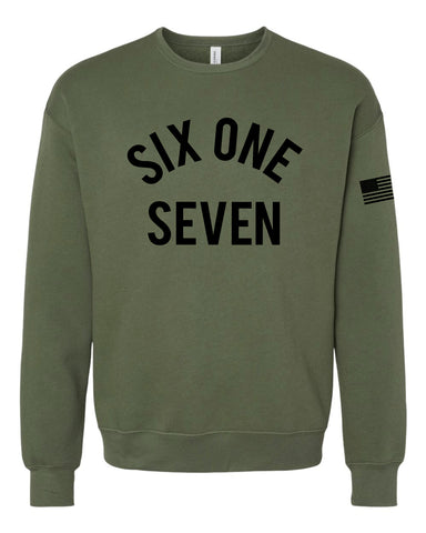 Six One Seven (Army Crewneck)