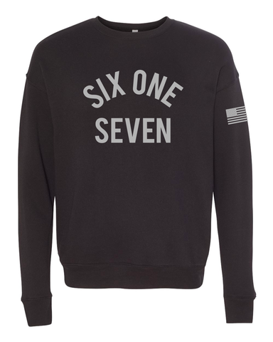 Six One Seven (Black Crewneck)